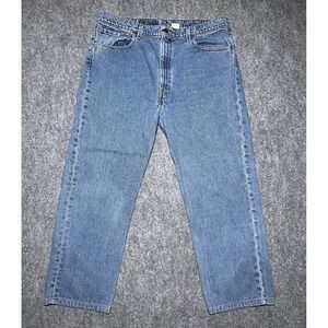 VTG Levis 505 Jeans Mens 40x30 Blue Medium Wash Straight Fit Stretch Denim Pants